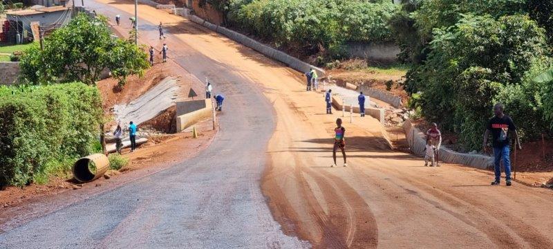 Construction of township roads in Solwezi by Kansanshi