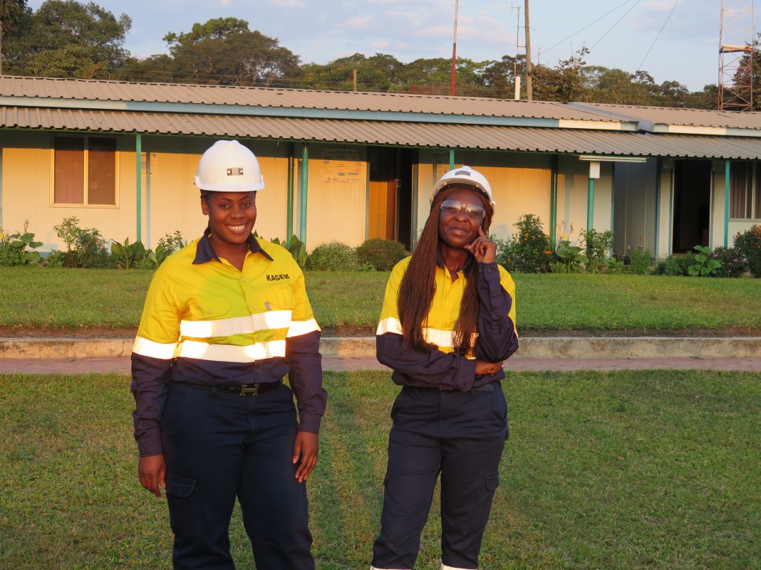 Beatrice and Betty, two of Kagem Mining's heavy-duty equipment operators