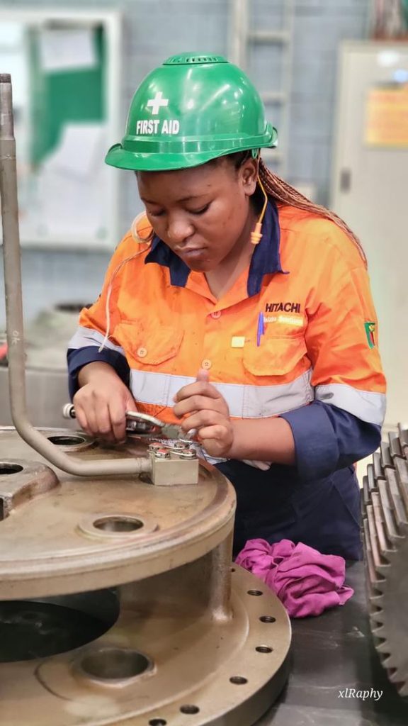 Thandiwe Banda, Heavy Duty Mechanic at Hitachi Construction Machinery Zambia